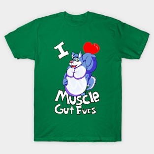 I Heart Muscle Gut Furs T-Shirt